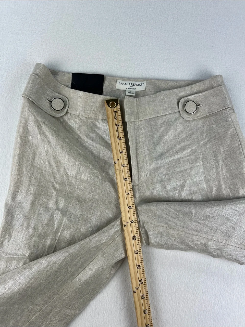 Banana Republic Linen-Blend Trousers - Light Taupe